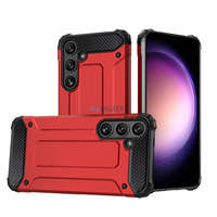 Hurtel Hybrid Armor Camshield tok Samsung Galaxy S25 Plus - piros