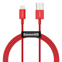 Baseus Baseus Superior USB - Lightninggyors töltés adatkábel 2,4 A 1 m piros (CALYS-A09)