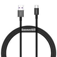Baseus Baseus Superior USB - USB Type-c gyors töltés adatkábel 66 W (11 V / 6 A) Huawei túltöltés SCP 1 m fekete (CATYS-01)