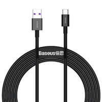 Baseus Baseus Superior USB - USB Type-c gyors töltés adatkábel 66 W (11 V / 6 A) Huawei túltöltés SCP 2 m fekete (CATYS-A01)