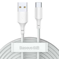 Baseus Baseus 2x szett USB Type-c kábel gyors töltés Power Delivery Quick Charge 40 W 5 A 1,5 m fehér (TZCATZJ-02)