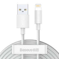 Baseus Baseus 2x szett USB - Lightning kábel gyors töltés Power Delivery 1,5 m fehér (TZCALZJ-02)