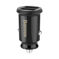 Baseus Baseus Grain autós töltő Mini univerzális Smart autós töltő 2 USB 3.1A fekete (CCALL - ML01)