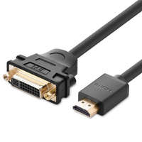 Ugreen UGREEN HDMI apa anya DVI adapter kábel 22cm (fekete)