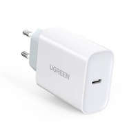 Ugreen Ugreen gyors fali töltő adapter USB úti Type-c Power Delivery 30 W Quick Charge 4.0 fehér (70161)