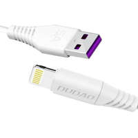 Dudao Dudao USB / Lightning FASST töltő adatkábel 5A 1m fehér (L2L 1m fehér)