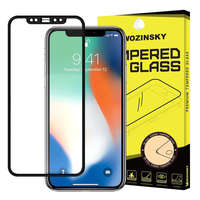 Wozinsky Wozinsky edzett üveg FullGlue Super Tough képernyővédő fólia Teljes Képernyős kerettel telefon tok telefontok barát Apple iPhone XR fekete kijelzőfólia üvegfólia tempered glass