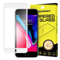 Wozinsky Wozinsky edzett üveg FullGlue Super Tough képernyővédő fólia Teljes Képernyős kerettel tok barát iPhone 8/7 fehér kijelzőfólia üvegfólia tempered glass