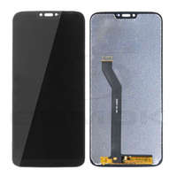 GSMOK Lcd + Touch Pad Komplett Motorola Moto G7 Power Fekete, Logó Nélkül