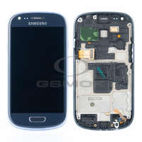 GSMOK LCD + Touch Pad Teljes Samsung i8200 Galaxy S3 mini ve Kék GH97-15508B Eredeti szervizcsomag