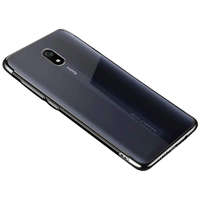 Hurtel Clear Color Gel tok TPU galvanizált keret telefontok Xiaomi redmi 8A fekete telefontok