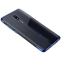 Hurtel Clear Color Gel tok TPU galvanizált keret telefontok Xiaomi redmi 8A kék telefontok