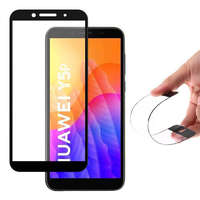 Wozinsky Wozinsky Full tok Flexi Nano üveg hybrid képernyővédő fólia kerettel Huawei Y5p fekete üvegfólia