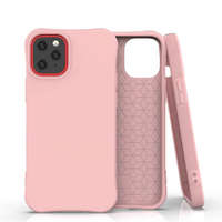 Hurtel Puha színes tok rugalmas gél tok iPhone 12 mini rózsaszín telefontok