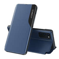 Hurtel Eco Leather View tok elegáns Bookcase kihajtható tok kitámasztóval Samsung Galaxy A02s EU kék