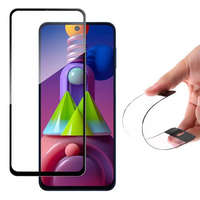 Wozinsky Wozinsky Full tok Flexi Nano üveg hybrid képernyővédő fólia kerettel Samsung Galaxy M51 fekete üvegfólia