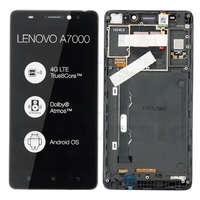 GSMOK LCD + Touch Pad Teljes Lenovo A7000 Fekete tok 5D68C01161 Eredeti szervizcsomag