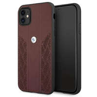 BMW BMW BMHCN61RSPPR iPhone 11 6,1" / Xr piros bőr Curve perforált keménytok