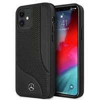 Mercedes Mercedes MEHCP12SCDOBK iPhone 12 mini 5,4" fekete perforált bőr keménytok