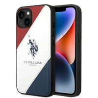 U.S. Polo Assn. US Polo USHCP14SPSO3 iPhone 14 / 15 / 13 6,1" fehér Tricolor dombornyomott tok