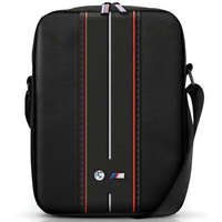 BMW BMW BMTB10COMPVSKR Nylon Red Stripe univerzális tablet táska 10" - fekete