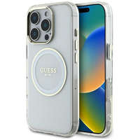 Guess Guess GUHMP16XHTDRCEDH IML Metal Colored Circle Classic Logo MagSafe-kompatibilis tok iPhone 16 Pro Max - fehér