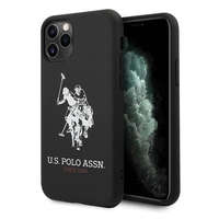 U.S. Polo Assn. US Polo USHCN65SLHRBK iPhone 11 Pro Max fekete Silicone Collection tok