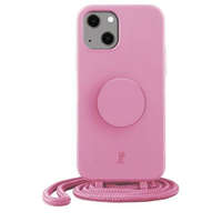 Just Elegance Etui JE PopGrip iPhone 14 Plus / 15 Plus 6.7" pasztell rózsaszín 30150 (Just Elegance) tok