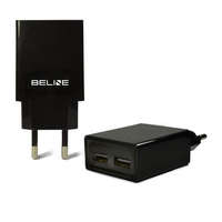 Beline Beline hálózati töltő 2xUSB csatlakozóval 2A fekete (csak fej)