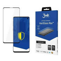 3MK 3MK HardGlass Max Új Samsung G973 Samsung Galaxy S10 fekete, teljes képernyős érzékelőpontos ujjlenyomatmentes képernyővédő fólia
