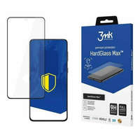 3MK 3MK HardGlass Max FP Samsung G998 S21 Ultra fekete, teljes képernyős üveg ujjlenyomatmentes kijelzővédő fólia