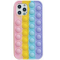 DRO Anti-Stress iPhone 12 mini rózsaszín/sárga/kék/lila tok