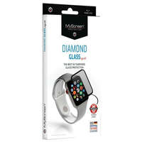 MyScreen Protector MyScreen Protector Diamond Glass Edge 3D edzett üveg kijelzővédő ezüst szegéllyel Apple Watch Ultra/Ultra2 (49mm)