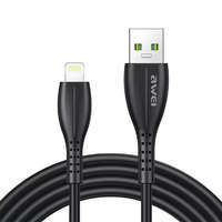 AWEI AWEI CL-115L USB-A - Lightning kábel 2.4A 1m - fekete