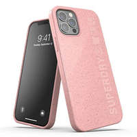 SuperDry SuperDry Snap iPhone 12/12 Pro biológiailag lebomló rózsaszín tok