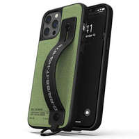 Diesel Diesel Handstrap Case Utility Twill iPhone 12 Pro Max fekete/zöld tok pánttal