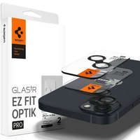 Spigen Spigen Optik.Tr kamera iPhone 14/14 Plus /15/15Plus EZ FIT objektív 2db fekete fólia AGL05213