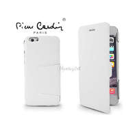 Pierre Cardin Apple iPhone 6 Plus flipes slim tok - Pierre Cardin DeLuxe Slim Folio - fehér