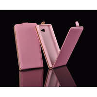 GSMLIVE Samsung G850 Galaxy Alpha pink rózsaszín szilikon keretes vékony flip tok