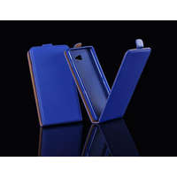 GSMLIVE Samsung I9500 I9505 I9506 I9515 Galaxy S4 kék szilikon keretes vékony flip tok
