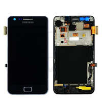 Samsung LCD kijelző érintőpanellel és előlapi kerettel Samsung Galaxy S2 Plus kék [Gh97-14301A] (gyári)