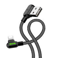 Mcdodo Mcdodo CA-4671 LED szögletes USB Lightning kábel, 1.2m (fekete)