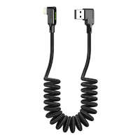 Mcdodo USB Lightning kábel, Mcdodo CA-7300, ferde, 1.8m (fekete)