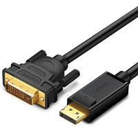 UGREEN UGREEN DP103 DisplayPort - DVI kábel, FullHD, egyirányú, 2m (fekete)