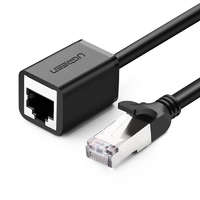 UGREEN UGREEN hálózati kábel RJ45 Ethernet hosszabbító fém dugóval, kat. 6, FTP, 0,5m (fekete)