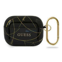 Guess Guess GUACAPTPUCHBK Gold Chain Collection tok AirPods Pro - fekete
