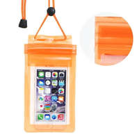 OEM Vízálló mobiltelefon táska Zipper zárás - narancssárga telefontok