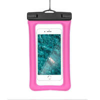OEM Waterproof AIRBAG for mobile phone with plastic closing - rose pink