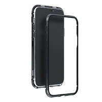 OEM Mágneses tok iPhone 11 PRO Max (6,5), fekete telefontok (csak hátlapi üveggel)