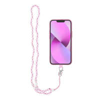 OEM Crystal Diamond Pendant a telefon / hosszúság 37 cm / nyak - lite rózsaszín